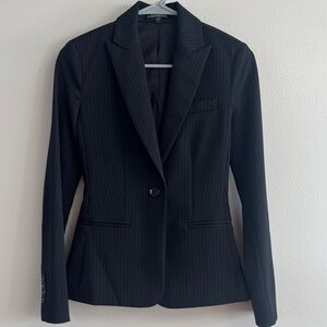 Express Women's Black Pinstripe Blazer